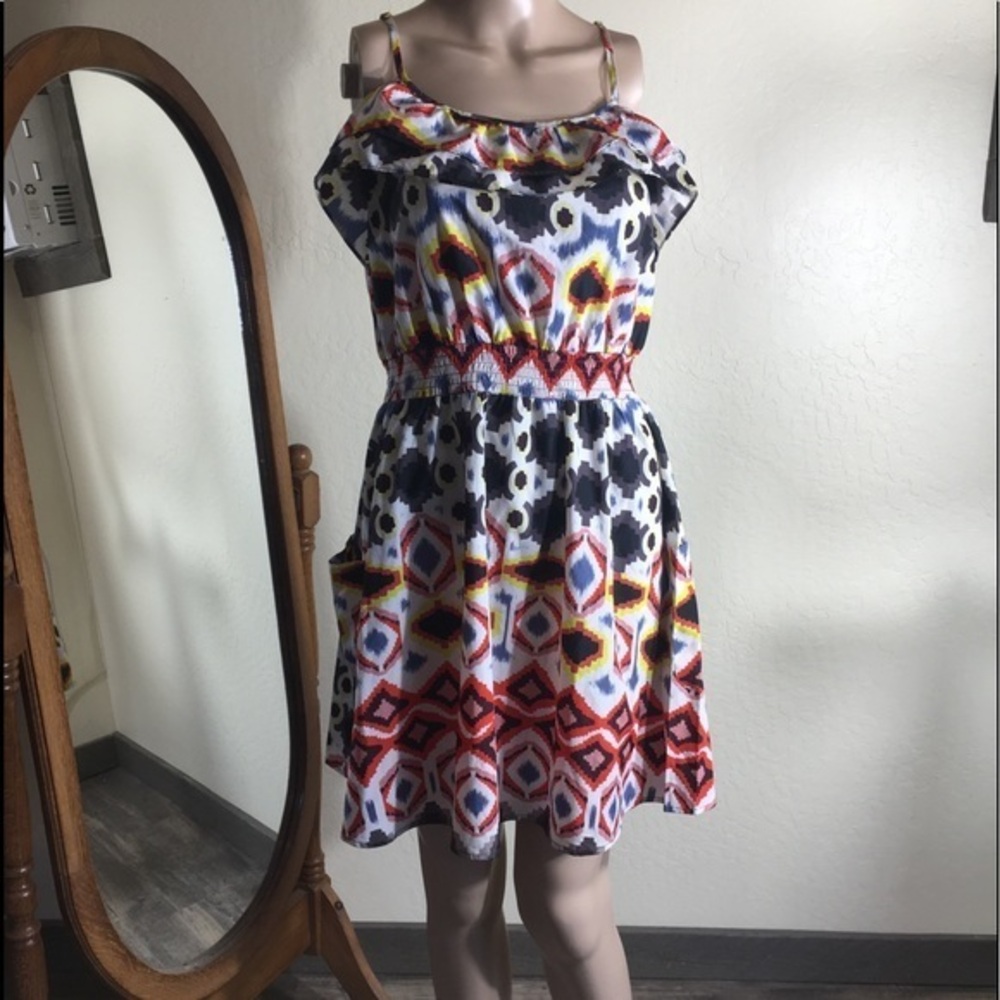 Xhilaration abstract print dress